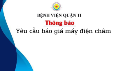 Thông báo yêu cầu báo giá máy điện châm